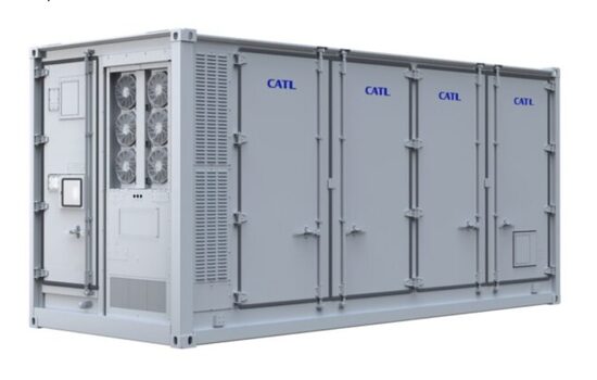 CATL 1.2 MWh storage capacity